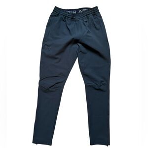 Under Armour HeatGear Pants Navy Sz M Slim Fit Stretch Gymcore Athleisure